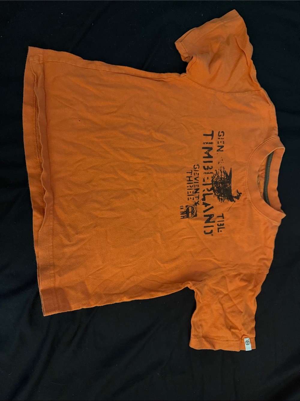 5/$25 Kids Orange Graphic Tee - Timberland